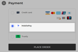 Mobilepay checkout